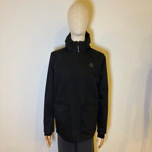 Men’s DC Black Jacket Size M – Zip Hoodie Cotton Blend